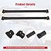 Roof Rack CrossBars Baggage Carrier Black for Jeep Liberty 2002-2007 150LBS, 2 x Roof rack crossbars(Necessary Mounting Hardware Are Included.)