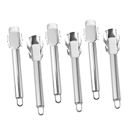 SOLUSTRE 6Pcs Stainless Steel Heat Insulation Bowl Clip Gripper Non Slip Dish Clamp Lifter Scald Plate Retrieval Tool Kitchen Essentials for Safe Serving