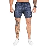 Wangdo Men's Workout Shorts 7" Running Shorts Athletic Bike Shorts Gym Shorts for Men with Zipper Po