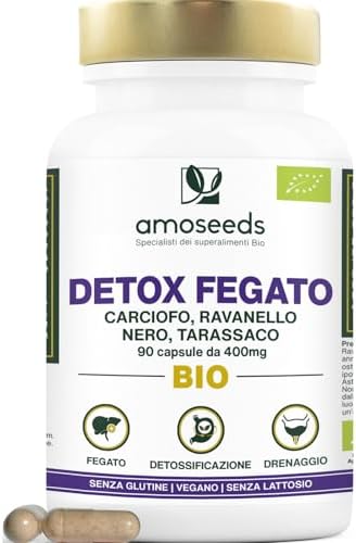 Detox Fegato BIO | Potente Depurativo de la Tossine, Drenante, mi...