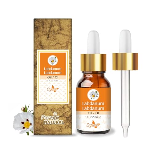 Image of Crysalis Labdanum Oil 30 ml (1.01 fl oz) - Ancient Resin Aromatic Oil for Natural Perfumery, Amber Blends & Grounding Diffusion Formulations