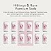 Something & Nothing Hibiscus & Rose Flavoured Sparkling Water | Lightly Carbonated, Full Flavoured with Added Grape & Lemon Juice | Vegan & Low Calorie Soda | 12 Fl Oz Cans (Pack of 12)