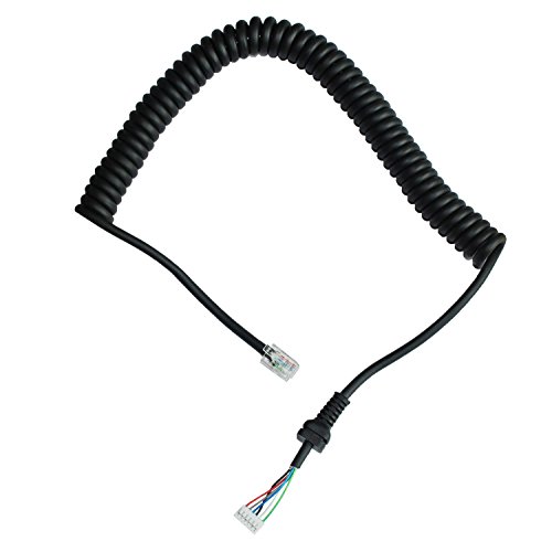 GoodQbuy Replacement Microphone Cable Cord for Yaesu MH-36-B6J FT-100D FT-2600M FT-3000M FT-90R FT-100
