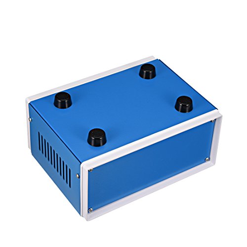 Boîtier de jonction en métal bleu 170x130x80 boîtier dérivation vide - 3