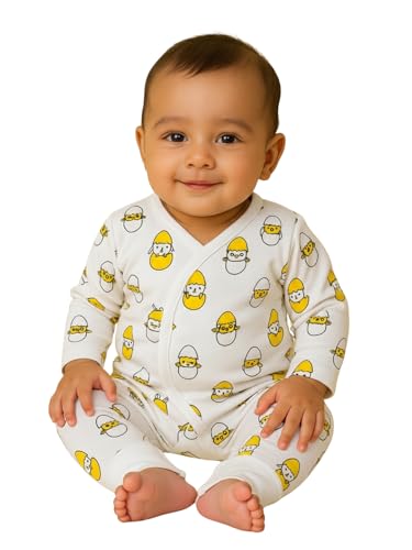 Image of The Mom Store Baby Romper Jabla Style For Boys And Girls | Cotton | Soft Infant Bodysuit | Trendy Stylish Sleepwear For Newborn Baby | Printed | Unisex Comfortable Everyday Baby Wear