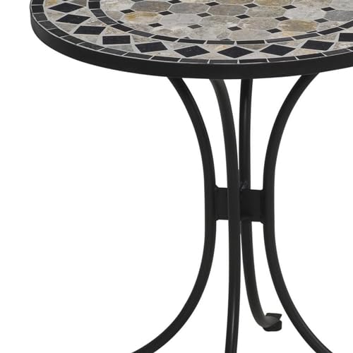 image for Home Styles Small Outdoor Bistro Table with Marble Tiles Design Table 