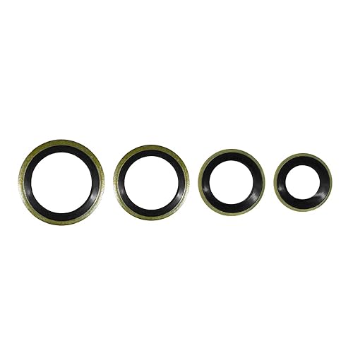Miniatura 5 de 40 arandelas de sellado de combustible Banjo Bolt Seal Washers se adapta a Dodge Cummins 12V24V 5.9L6.7L Sistema de combustible 0.315 in0.394