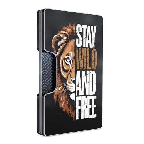 Image of Slim RFID Blocking Card Holder & Money Clip - Aluminum Wallet for Men & Women - Front Pocket Metal Minimalist Wallet Holds 15 Cards - Credit Card Holder - Durable, Lightweight, Unique Engraved Design