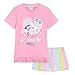 Barbie Pyjama Fille - Ensembles de Pyjama Fille - Pyjama Court Taille 2 à 14 Ans - Licorne (Rose, 5-6 Ans)
