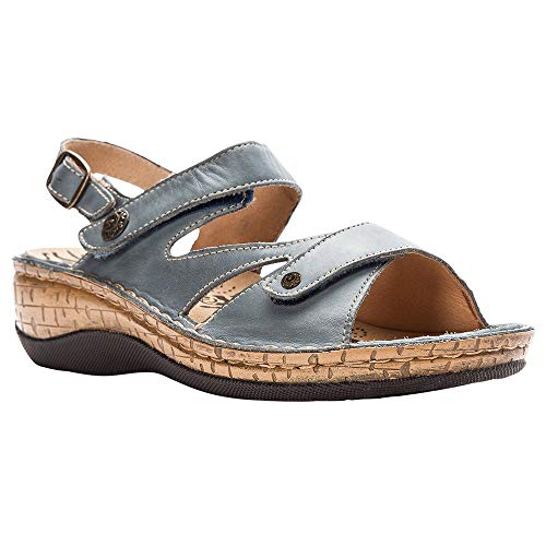 Propet Women's Jocelyn Slide Sandals Denim 10 M (Medium)
