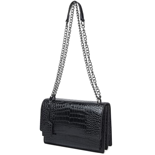 MYHOZEE Crossbody Bags for Women Snake Print Leather Cross Body Chian Purse Trendy Ladies Clutch Satchel2