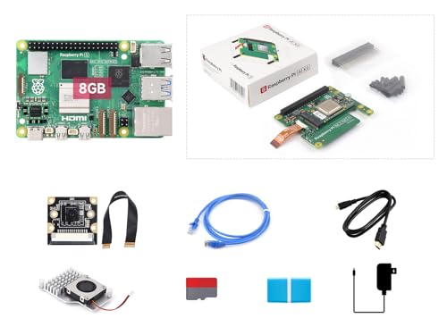 Waveshare PI5-8GB AI Kit, Compatible with Raspberry Pi 5, Bundle