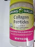 Spring Valley Collagen Peptides Powder Hair Skin Nail Joint, 9 oz (Pack of 2)