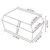 Bestlivings Haustiersarg, Tiersarg in vers. Größen, aus Wellkarton (biologisch abbaubar) - Tiersarg Bedruckt S - 200x125x95mm - Design: Herzen