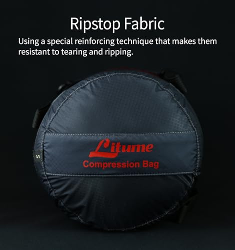Saco de Compressão, Leve e Compacto Resistente à Água com Tecido Ripstop, Saco para Saco de Dormir c