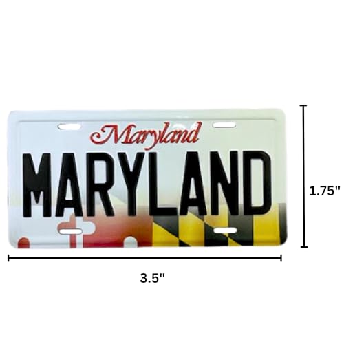 Imán Coleccionable Placa Maryland 3.5 x 1.75 pulgadas miniatura 4