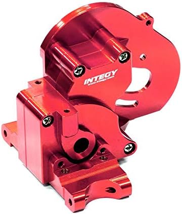 Integy RC Model T7983RED Alloy Gearbox Housing for Traxxas 1/10 Stampede 2WD, Rustler 2WD & Bandit XL5