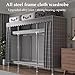 Rieort Portable Wardrobe Closet All Steel Frame Closets for Bedroom with Thicken Cloth Cover Clothes Closet Easy to Assemble Closet