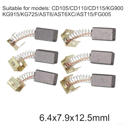 Repuesto de escobillas de carbono, KG915, FG005CD105, CD110, CD115, KG900, KG725, AST6, AST6XC, AST15, para amoladoras angulares Black & Decker - imagen 8