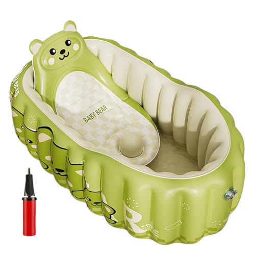 Piscine gonflable bébé pour laver son enfant en voyage facilement