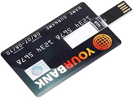 QWERBAM Bank Card USB Memory Stick HSBC Master Credit Card USB Flash Drive 64gb Pen Drive 4GB 8GB 16GB 32GB Pen Drive 128gb High Speed (Capacity : 4GB, Color : 8)