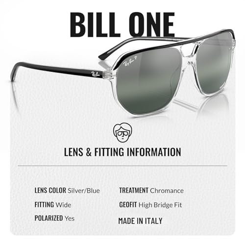 Ray-Ban RB2205 BILL ONE Square-Round Shaped Sunglasses for Men & Women with Official RAYBAN Eyewear Kit4