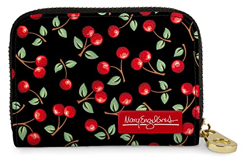 Monarque RFID Secure Armored Signature Zipper Wallet (Mary Engelbreit Cherries)