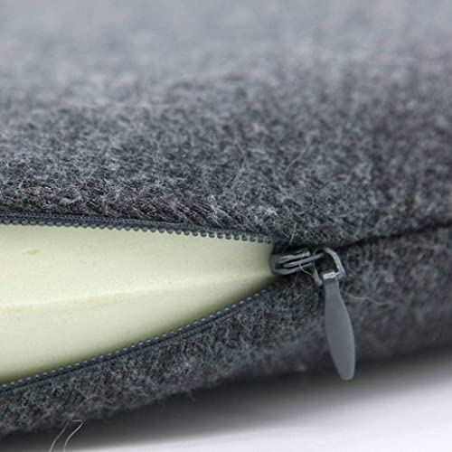 Coussin de siège rond gris en mousse à mémoire de forme douce déhoussable