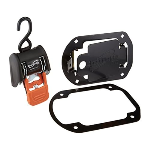 CargoBuckle G3 Flush Mount Tie-Down Kit - Includes Heavy Duty Retractable Strap (3,500 lbs), Flush Mounts & Hardware, Pack of 1