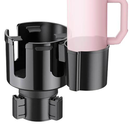 Extension de porte-gobelet de voiture avec double fente réglable pour smartphone et grande gourde