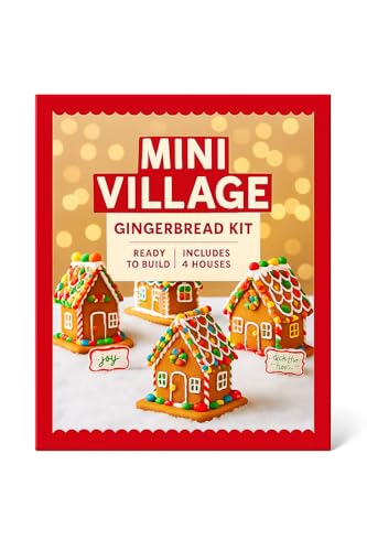 Mini Village Gingerbread House Kit – 4 Mini Houses to
