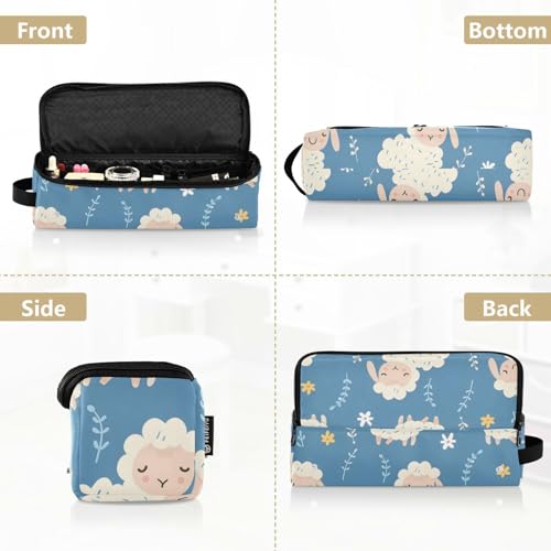 Hair Styling Tools Organizers, Seamless Sheeps with Flowres Portable Hair Tools Organizer with Heat Resistant Mat for Flat Iron Straightener, Curling and Other Hair Styling Tools miniatura 5
