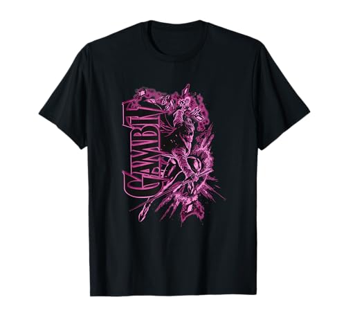 Marvel X-Men Gambit Epic Explosions Solo Poster T-Shirt