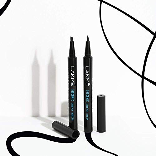 Lakme Eyeconic Liquid Eye Liner Pen, Black, Long Lasting Matte Waterproof Liner with Fine Tip for Precision - Smudge Proof Eye Makeup for 14 hrs, 1 ml - Image 6