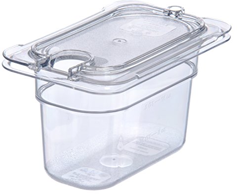Carlisle FoodService Products 10337U07 StorPlus Ninth Size Polycarbonate Universal Flat Surface Notched Food Pan Lid, Clear (Pack of 6) by Carlisle FoodService Products - Image 7
