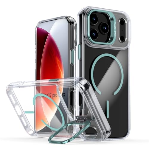 Coque iPhone 16 Plus avec support caméra transparent et protection silicone antichoc bleu