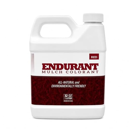 Geoponics Mulch Dye Concentrate Color Renewal – Mulch Paint Revitalizes Approximately 1,000 Sq Ft of Faded Mulch to Instantly Transform Landscaping (32 oz) (Red)