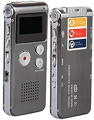 Wiiguda@8GB Digital Voice Recorders MP3 Digital USB Recorder Rechargeable with Micphone Multifunctional For Lectures Interviews Student Courses Collecting Evidence