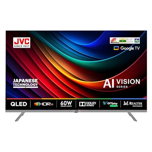 Image of JVC 109 cm (43 inches) AI Vision Series QLED Google TV LT-43NQ7165C (Titanium Grey)