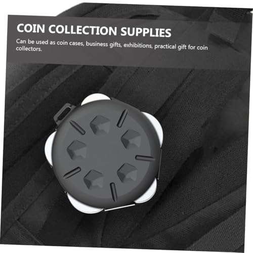 Caja organizadora portátil para monedas negra miniatura 3