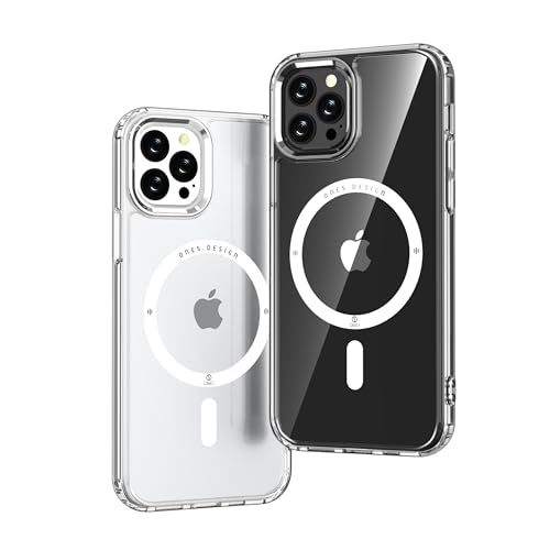 Image of ONES for iPhone 13 Pro Max Case, Hybrid Magnetic Phone Case, Compatible with MagSafe, Military Grade Protection, Shockproof Airbag, Anti-Yellow Silicone Cover, Scratch-Resistant, Thin, Clear