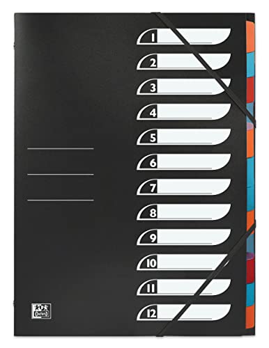 ELBA 39485 Ordnungsmappe 12 Fächer schwarz