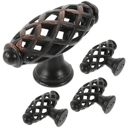 Artibetter 4 Piezas Tiradores para Muebles Jaula de Pájaros Vintage de Aleación de Zinc Acabado Suave Pomos para Armarios y Puertas Diseño Moderno para Cocina y Hogar Color