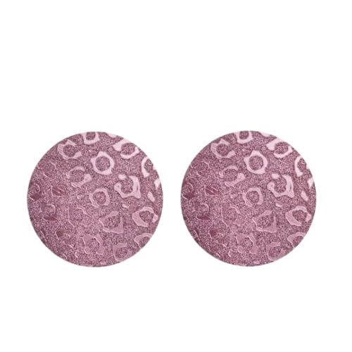 Cojines para taza de agua de coche de TPU con estampado de leopardo brillante