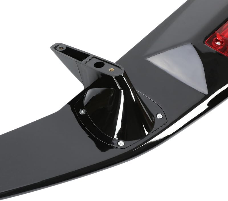 Miniatura 8 de Alerón de maletero negro brillante con luz de freno LED 3RD compatible con 2016-2021 H0nda Civic EX-L EX LX Sport Sedan - Luz de freno para maletero