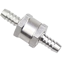 6mm 1/4" Fuel Non Return One Way Check Valve Petrol Diesel Aluminium Alloy