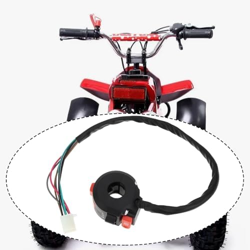 OTOTEC ATV Handlebar Switch 7-Wire Female Plug Start Stop Light Choke Compatible with Taotao Compatible with Roketa 50-125cc Models 53cm - 2