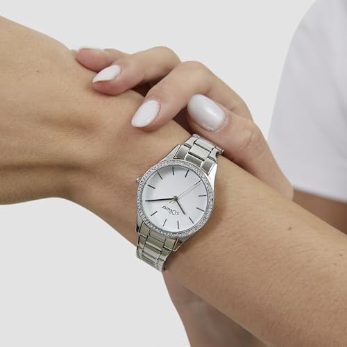 s.Oliver Damenuhr - Rund - Silber - 16 mm - Elegante Damenuhr aus Metall mit Quarzwerk - 3 ATM wasserdicht - Kratzfest – Ansicht 4