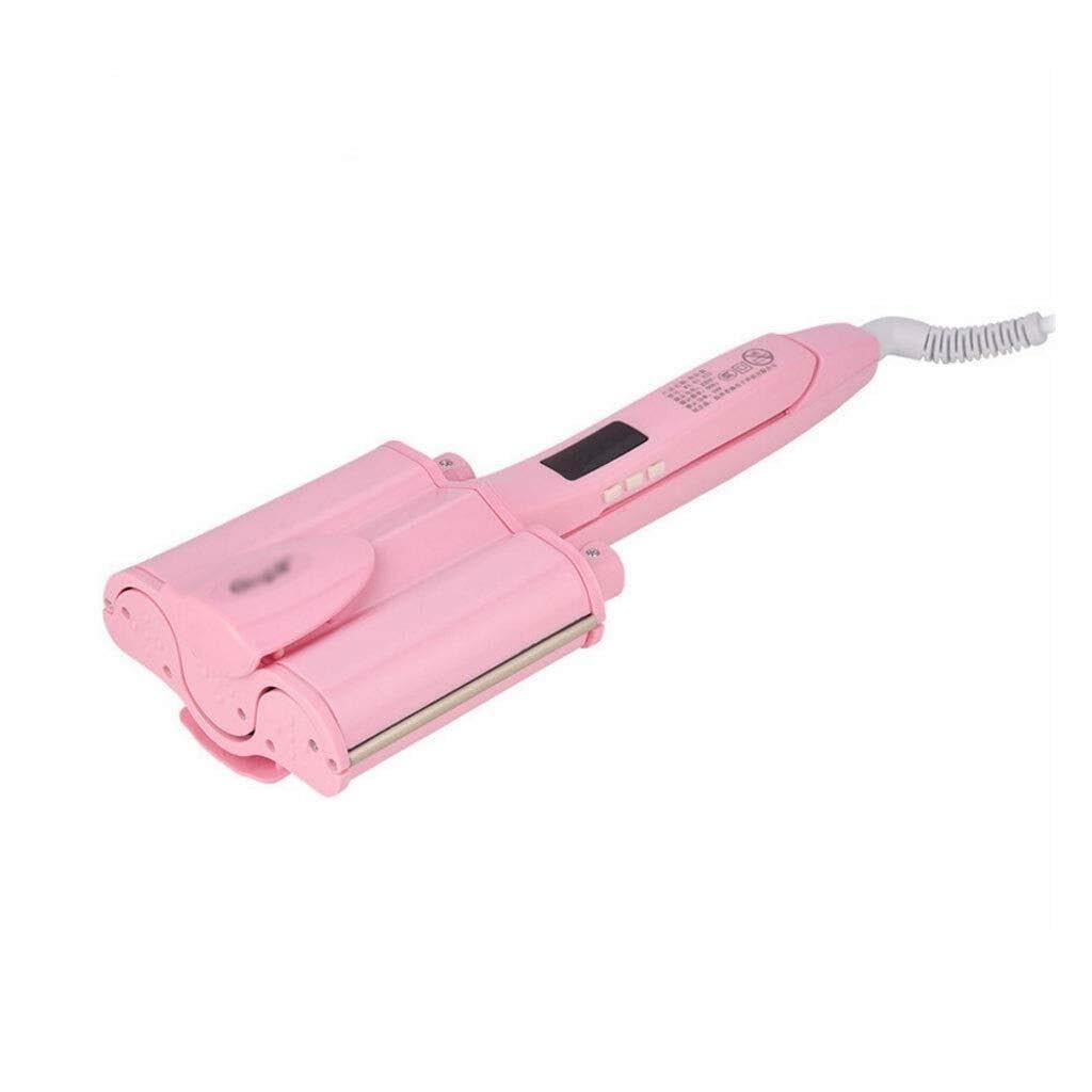 32mm Triple Barrel Ceramic Hair Curler Deep Wave Curling Iron with Adjustable 27 Temp Settings LED Display