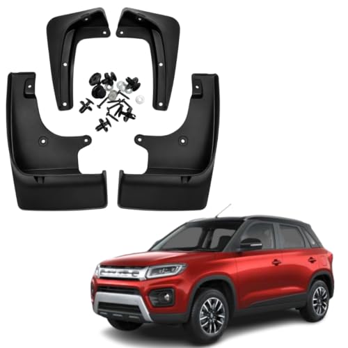 Image of KyloXtreme MUD Flap for Brezza 1st Gen (2016-2021)| All-Terrain Mud Flap Set - Durable Splash Guards for Cars and Trucks, Offering Maximum Protection from Mud